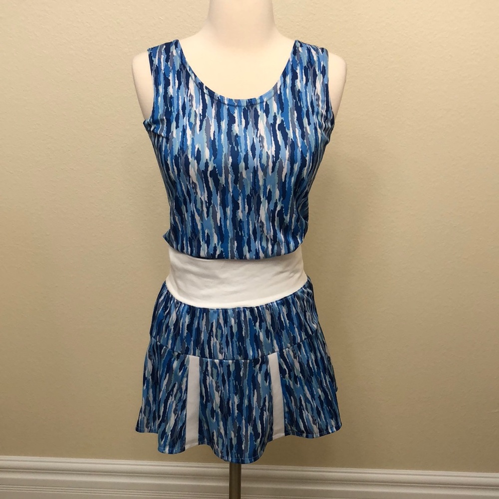 Blue Dress 2 Piece